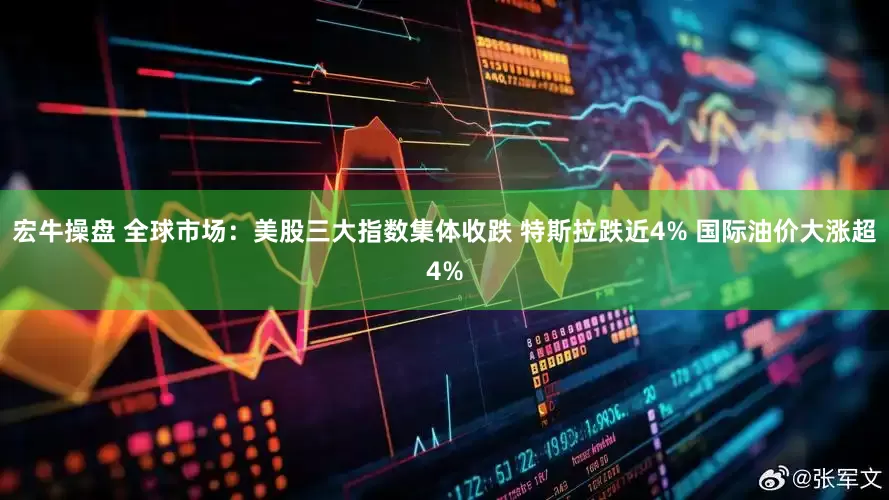宏牛操盘 全球市场：美股三大指数集体收跌 特斯拉跌近4% 国际油价大涨超4%